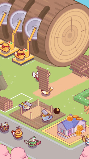 Скриншот взлома Lumbercat: Cute Idle Tycoon — 3