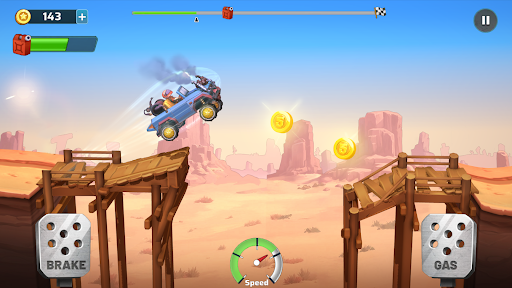 Скриншот взлома Mountain Climb Racer — 3