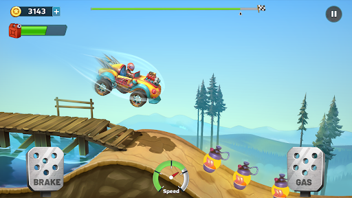 Скриншот взлома Mountain Climb Racer — 4
